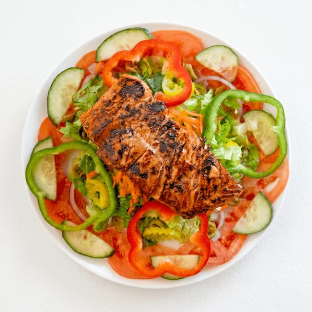 Jerk Salmon Salad.