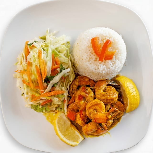 Curry Shrimp.