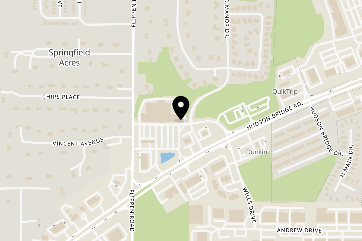 Map showing the location of Caribbean Cravings on 1736 Hudson Bridge Rd in Stockbridge